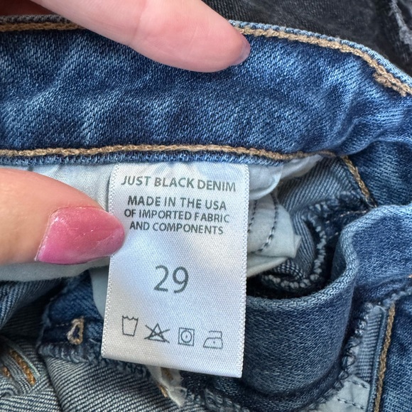 Just Black Women's Straight Leg Blue Jeans - Picture 10 of 10